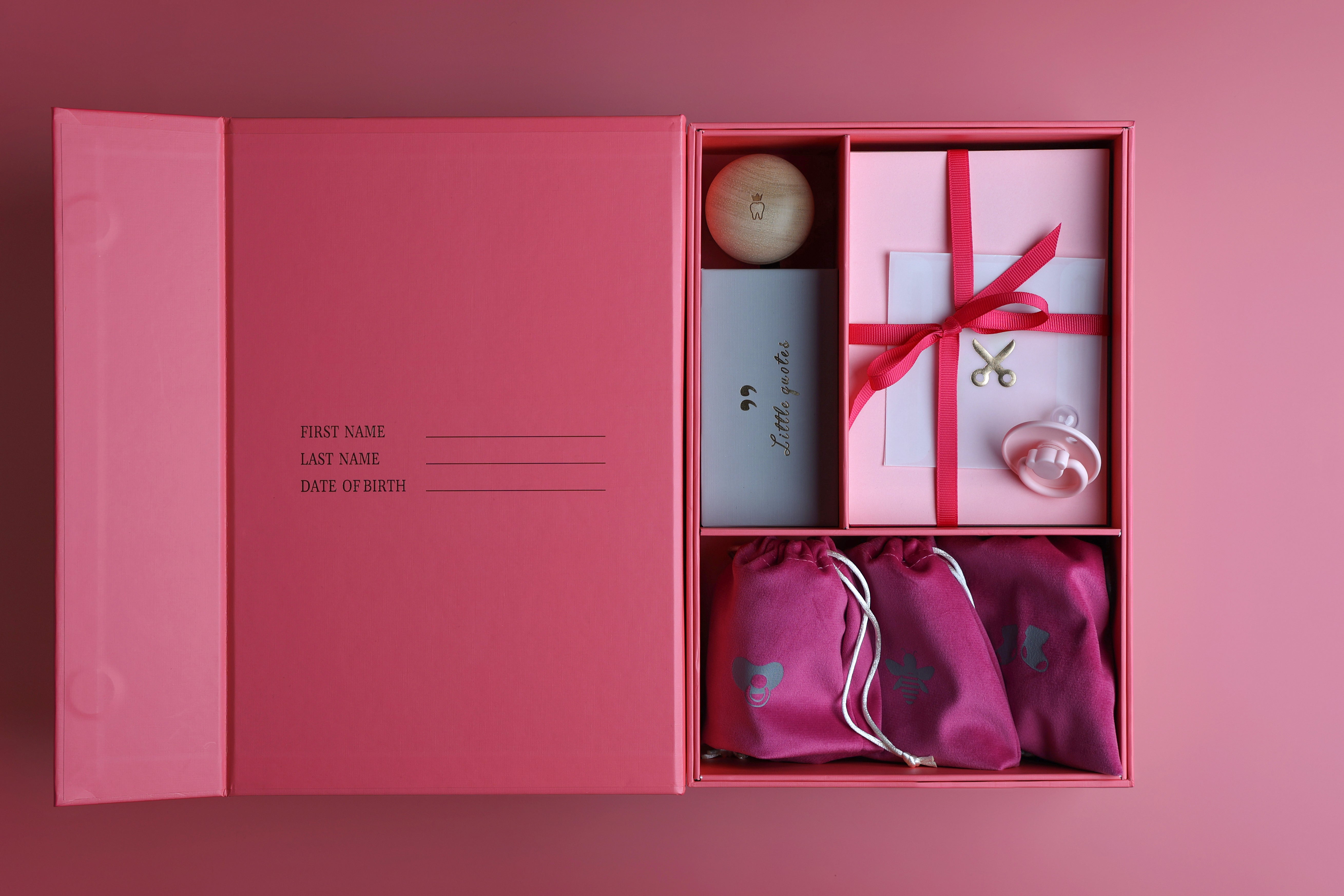 Pure Moms Baby Memory Box - Roze