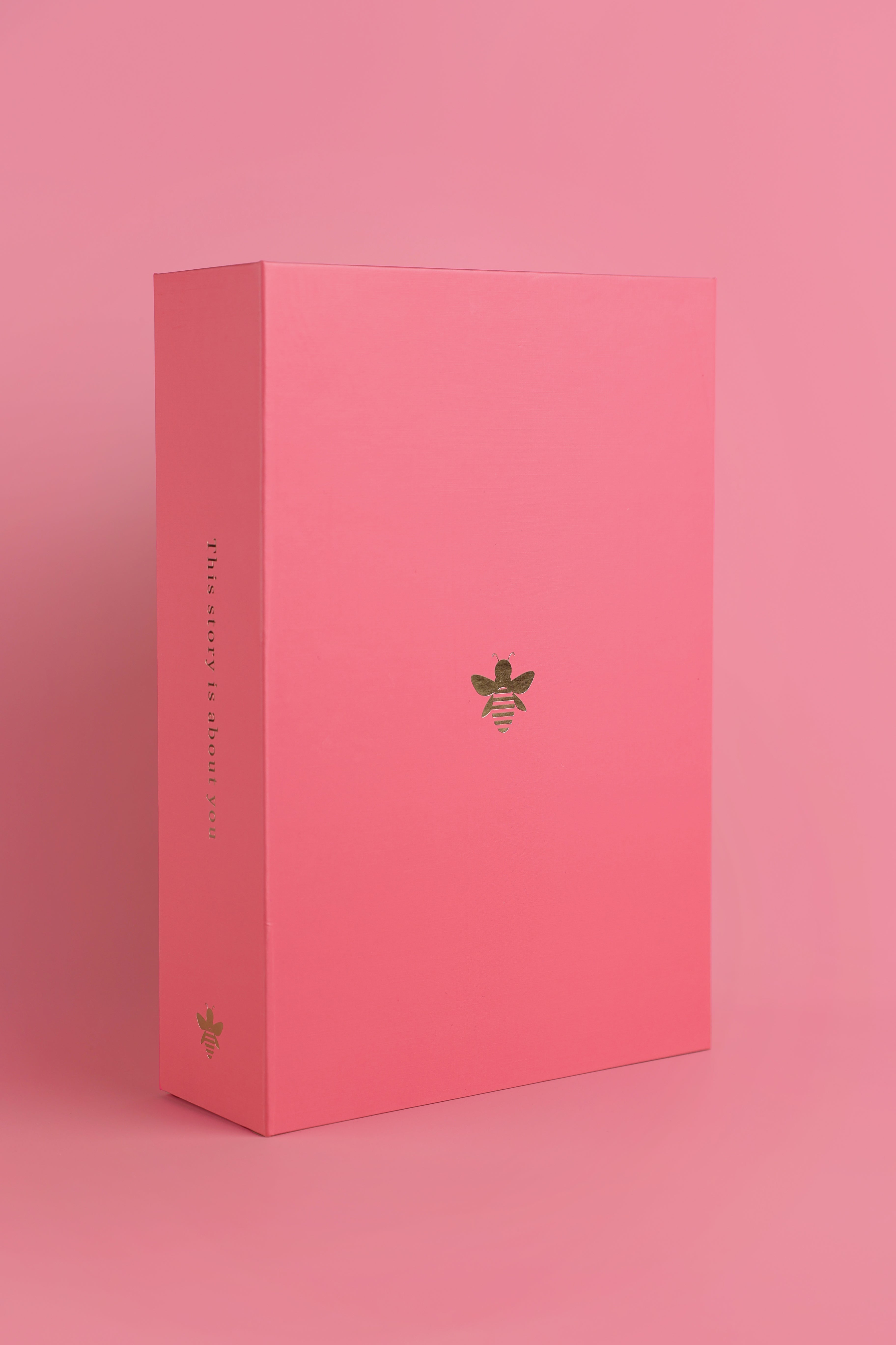 baby herinneringen box gepersonaliseerd roze