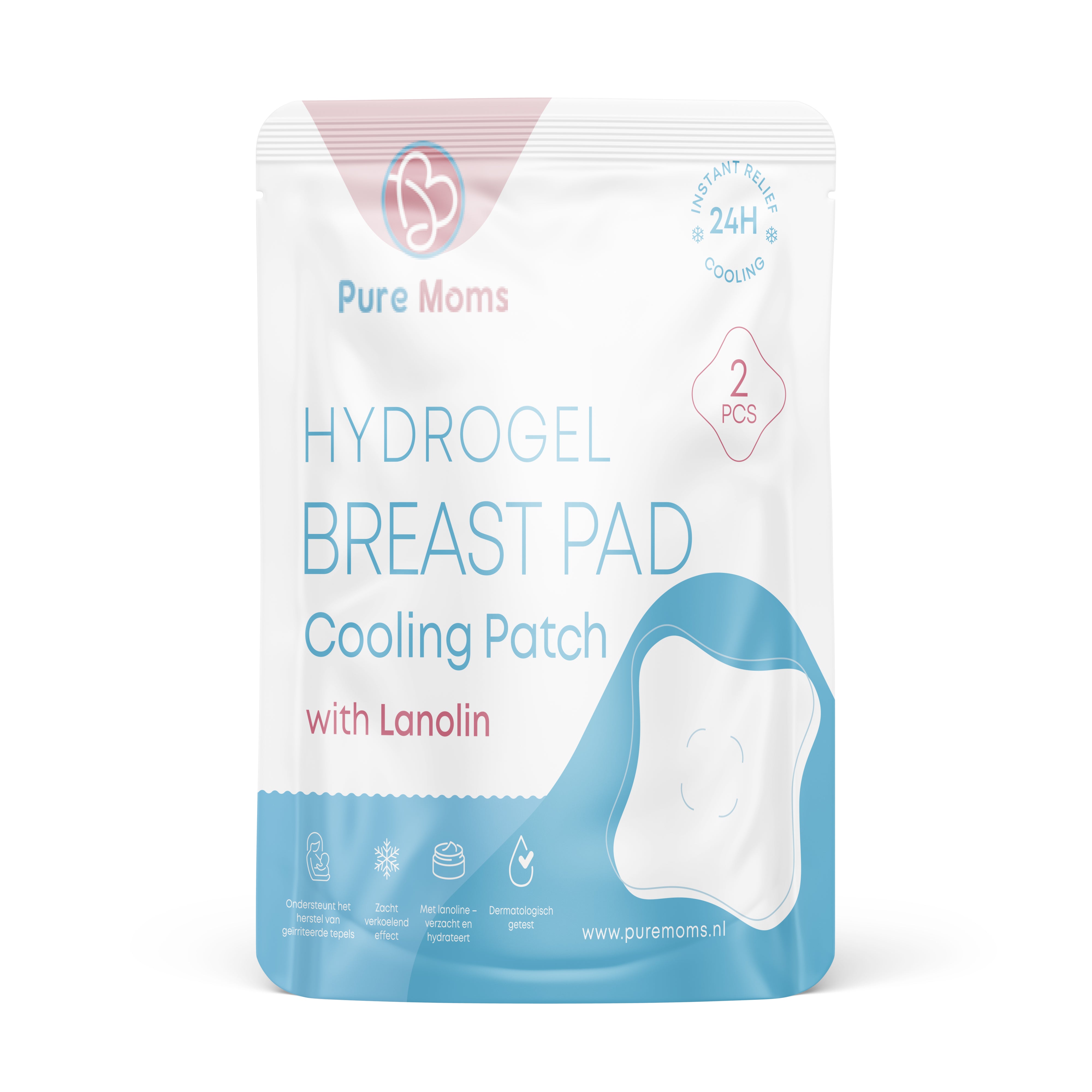 Pure Moms Hydrogel Borstkompressen met Lanoline